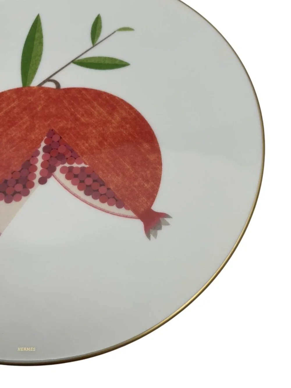 HERMES KAORUMI PORCELAIN FRUIT PLATES SET OF 6 BNIB